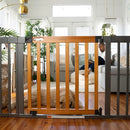 Summer Infant West End Extra Wide Safety Pet Baby Gate 27073Z - Oak & Slate - Like New