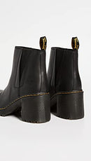 26440001 DR. MARTENS WOMENS SPENCE BOOT BLACK SENDAL SIZE 9 - Like New
