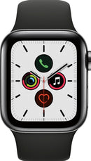 APPLE WATCH SERIES 5 GPS +  40MM CASE BLACK SPORT BAND -  BLACK - Scratch & Dent