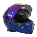 SIMPSON MOTORCYCLE LIMITED EDITION MOD BANDIT HELMET - XS - METALLIC NAVY BLUE - Like New