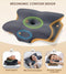 Cervical Pillow for Neck and Shoulder, Ergonomic Contour Velvet - Dark Grey - Like New