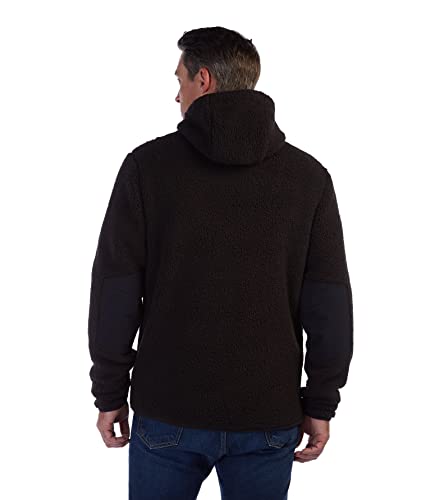 SPYDER MEN'S VISTA HOODIE FLEECE JACKET SIZE: MEN M BLACK - Brand New