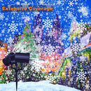 GUSODOR CHRISTMAS PROJECTOR LIGHTS OUTDOOR - UPGRADED 3-HEAD - BLACK - Like New