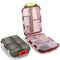 THERARX 2 PACK WEEKLY TRAVEL PILL PILL ORGANIZER POCKET SIZE,RED/GRAY - Like New