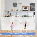 BETERTEK 42" TALL X 115" EXTRA WIDE BABY GATE RETRACTABLE BABY GATES - WHITE - Like New