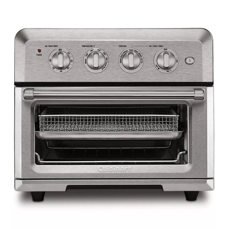 CUISINART 1800W AIR FRYER TOASTER OVEN STAINLESS STEEL FINISH - Like New