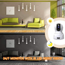 KAMTRON SECURITY CAMERA 1080P PET CAMERA KAMTRON WIFI HOME SECURITY - WHITE - Like New