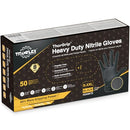 TitanFlex Heavy Duty Black Industrial Nitrile Gloves, 8-mil, XXL, Case of 1000 - Brand New