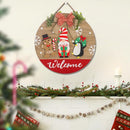 LARAINE Christmas Wooden 15" Seasonal Welcome Sign for Front Door - Brand New