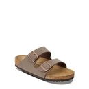 BIRKENSTOCK UNISEX ARIZONA TWO-STRAP FOOTBED SANDAL - MEN 6 NARROW - MOCHA - Like New