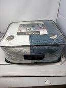 ARTISTIC LINEN COMPASS HOME REVERSIBLE COMFORTER FULL/QUEEN - CABLESTONE BLUE - Brand New