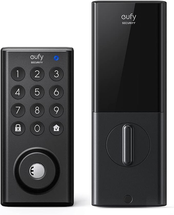 Eufy Security Keyless Entry Door Lock App Bluetooth Deadbolt T8500 - Black - Like New