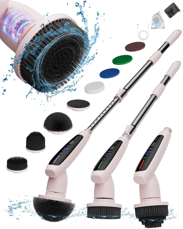 TECFUN ELECTRIC SPIN SCRUBBER FULL-BODY IPX7 BATHTUB TILE FLOOR - Scratch & Dent