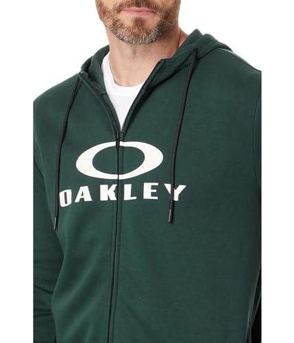 F0A402598 OAKLEY MEN BARK FULL ZIP HOODIE 2.0 SIZE MEN XL HUNTER GREEN - Brand New