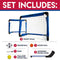 FRANKLIN SPORTS INDOOR MINI GOAL SPORTS SET - 3 IN 1 KIDS - BLUE - Like New