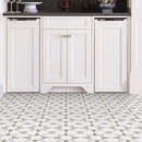 FloorPops Stellar Peel and Stick Floor Tiles 12" x 12" Pack of 10 FP2952 - White - Like New