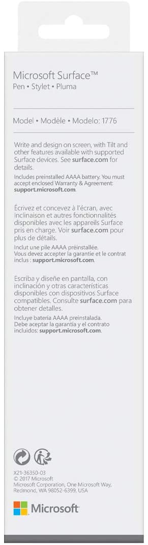 Microsoft Surface Pen Charcoal Black 1776 EYU-00001 - Like New