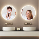 Vlsrka 24" LED Bathroom Mirror RGB Color Changing Lighted Makeup Mirror -White - Like New