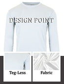 GALAXY BY HARVIC MEN'S LONG SLEEVE PERFORMANCE CREW NECK TEE - SIZE LARGE -WHITE - Brand New