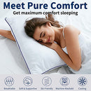 KJJDOO HOTEL QUALITY COOLING STANDARD SIZE BED PILLOWS SET OF 4 - WHITE - Brand New