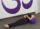 YogaAccessories Supportive Round Cotton Yoga Bolster 002170ZAA - Purple - Brand New
