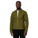 AMAZON ESSENTIALS MEN'S COTTON CANVAS ZIP-FRONT TRUCKER JACKET - DARK OLIVE - Like New