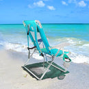 KIJARO COAST 5 POSITION TALL BACK, IONIAN TURQUOISE HEATHERED PRINT - 11937-ITHP - Like New