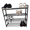 RoomTalks 4 Tier Shoe Rack and 12 Pair Under Bed Shoe Storage (Black & Grey) - Brand New
