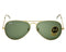 RAY BAN SUNGLASSES RB3025 AVIATOR CLASSIC GREEN LENSES 58MM UNISEX - GOLD/GREEN - Like New