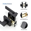 Ravinte 10 Pack Heavy Duty Door Lever Door Lock Square Door Handle B0B81VJZCM - Brand New