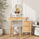 YOURLITE MAKEUP VANITY DESK WITH LIGHTS SMALL VANITY 4 DRAWERS - WOODEN - Like New