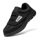 AIPAISTEPS MENS DIABETIC HOOK&LOOP STRAP WALKING SHOES, SIZE: MEN 9XW, BLACK - Like New
