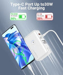Portable Charger, Power Bank, 16000mAh Power Bank Built-in AC Wall Plug - Like New