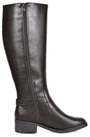 TOETOS WOMEN'S MIRRAN BROWN FASHION KNEE HIGH RIDING BOOTS SIZE 7 M - Like New