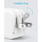 ANKER POWERPORT III 2-PORT 12W USB WALL CHARGER 3FT LIGHTNING CABLE - WHITE - Like New