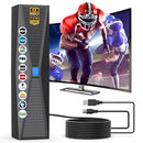 URIIU 2025 TV ANTENNA INDOOR 1000+ MILES LONG RANGE ANTENNA TV001 - BLACK - Like New