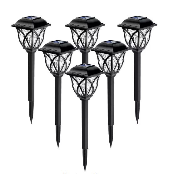 GIGALUMI OUTDOOR SOLAR LIGHTS (6-PACK) - WARM WHITE - Like New