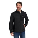 REEBOK MEN'S MOCK NECK ZIP-UP TEXTURED FLEECE SHELL JACKET M - CHARCOAL - Brand New