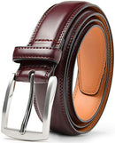 CARLO FELLINI BELTS FOR MEN - MEN'S DRESS BELT - HAND MADE 100% COW LEATHER - Like New