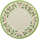 LENOX 863668 HOLIDAY 4-PIECE MELAMINE ACCENT PLATE SET, RED & GREEN - Like New