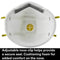 3M 8210V PARTICULATE RESPIRATOR GRINDING SANDING SAWING SWEEPING 10/BOX - WHITE - Brand New