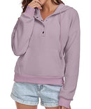 FKEEP WOMEN HOODIES CASUAL BUTTON DOWN SWEATSHIRT DRAWSTRING FALL WINTER - M/L - Brand New