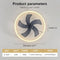 KINDLOV Low Profile Ceiling Fan with Light,6 Speeds and Dimmable,Flush Mount - Like New