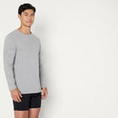 AMAZON ESSENTIALS MEN M PACK 6 SLIM FIT CREW NECK LONG SLEEVE BLACK/GRAY - Brand New
