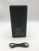 RAVPOWER 26800MAH PORTABLE CHARGER POWER BANK, 3 USB PORTS - BLACK - Like New