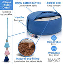 NOLAVA Zabuton Meditation Cushion Measures 32"x28"x3" - Tranquil Blue - Brand New