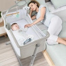 RONBEI BABY BASSINET BEDSIDE SLEEPER CRIBS BABY BED TO BED BEDSIDE - GRAY - Like New