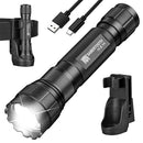 SABERTOOTH Police Tactical Flashlights 1800 High Lumen with Holster for Duty Bel - Like New