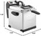 Cuisinart E9CUICDF170 3.4 Quart Deep Fryer Stainless Steel Like New