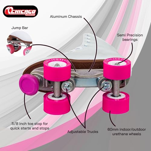 CHICAGO Skates Quad Roller Skates for Boys and Men Beginners Classic - Brand New